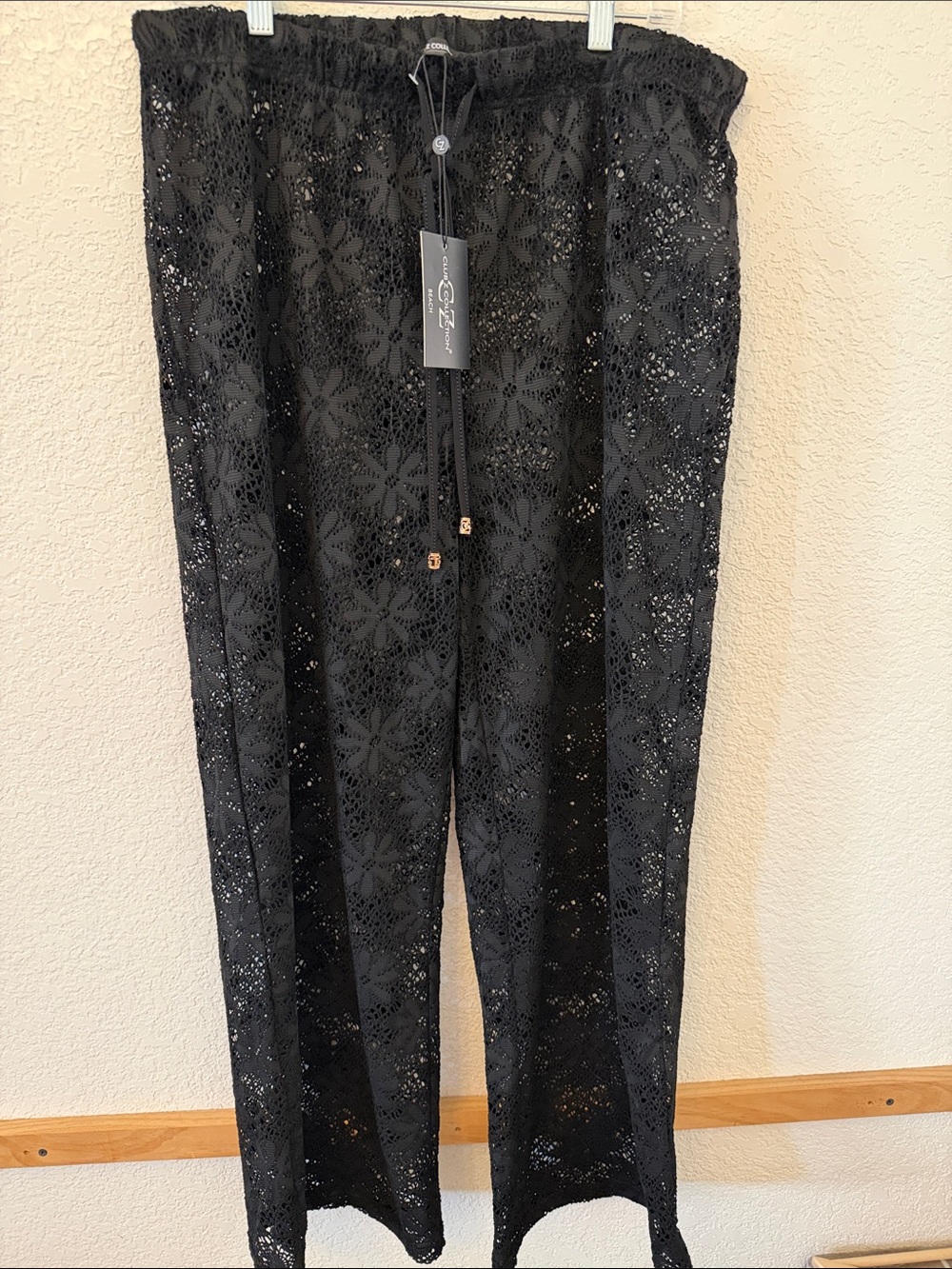 Collection B Black Lace Drawstring Skirt